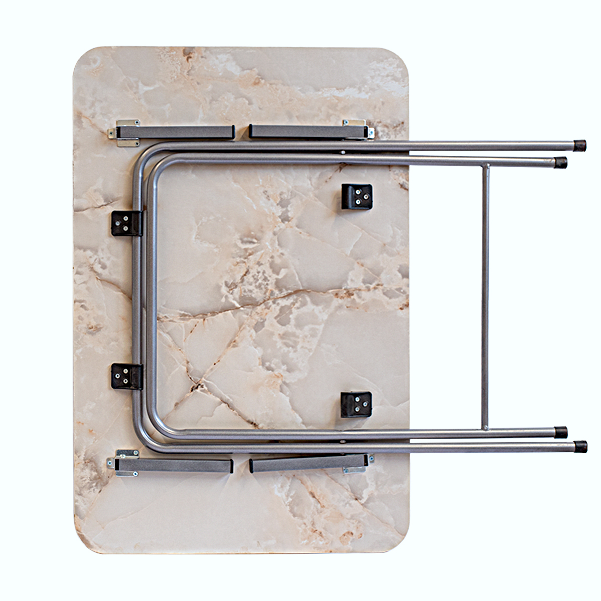 Klapptisch Marmor Optik, Teetisch klappbar, Couchtisch, Sofatisch,  Truhentisch, Wohnzimmertisch, Kaffeetisch 