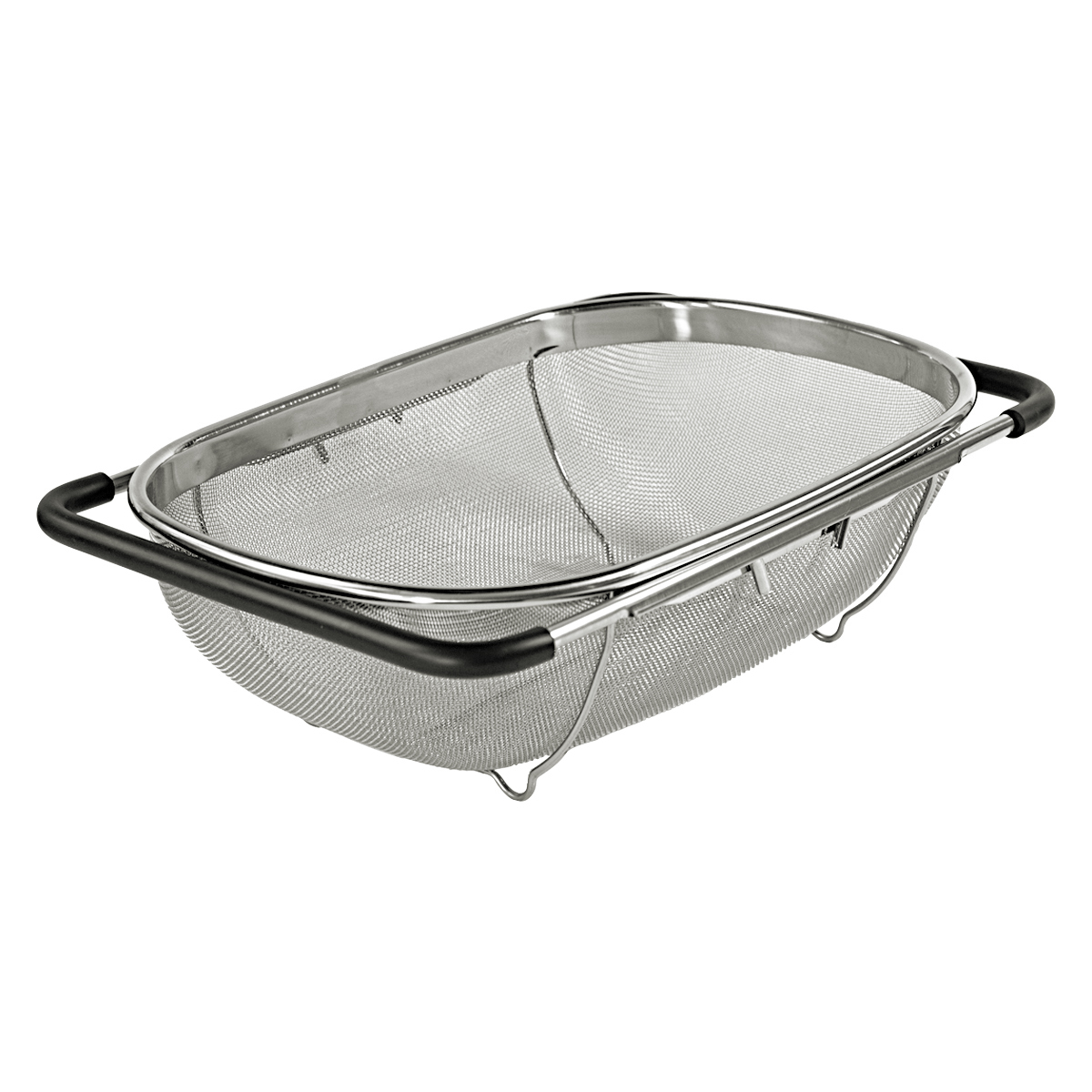 Küchensieb ausziehbar, Abtropfsieb, Spülensieb, Nudelsieb, Abtropfschale, Gemüsesieb, Edelstahl