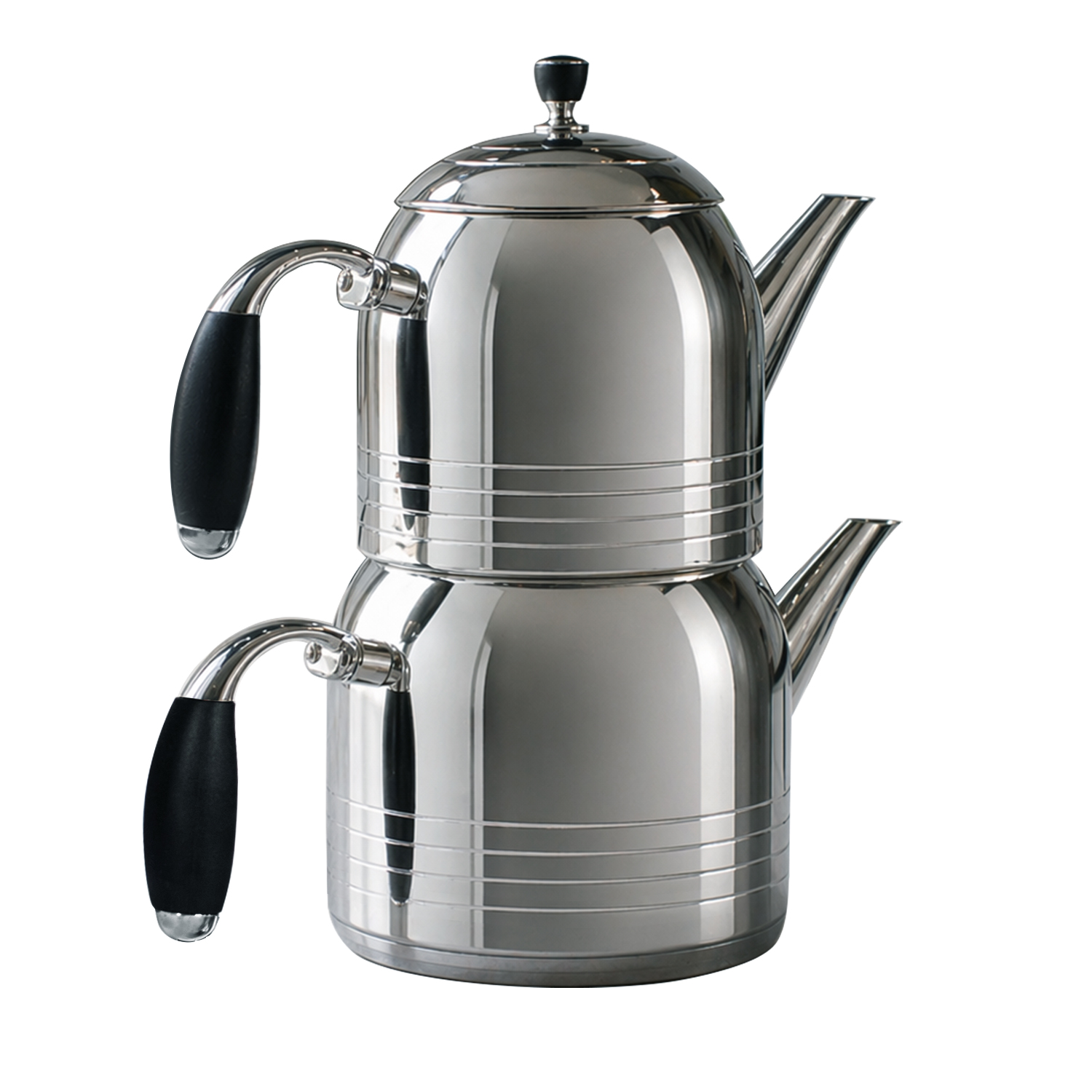 VICALINA VL-AA21- 1,4L + 2,2L Edelstahl Teekannen Set, Türkische Teekocher, Çaydanlık, Samowar, Induktion  