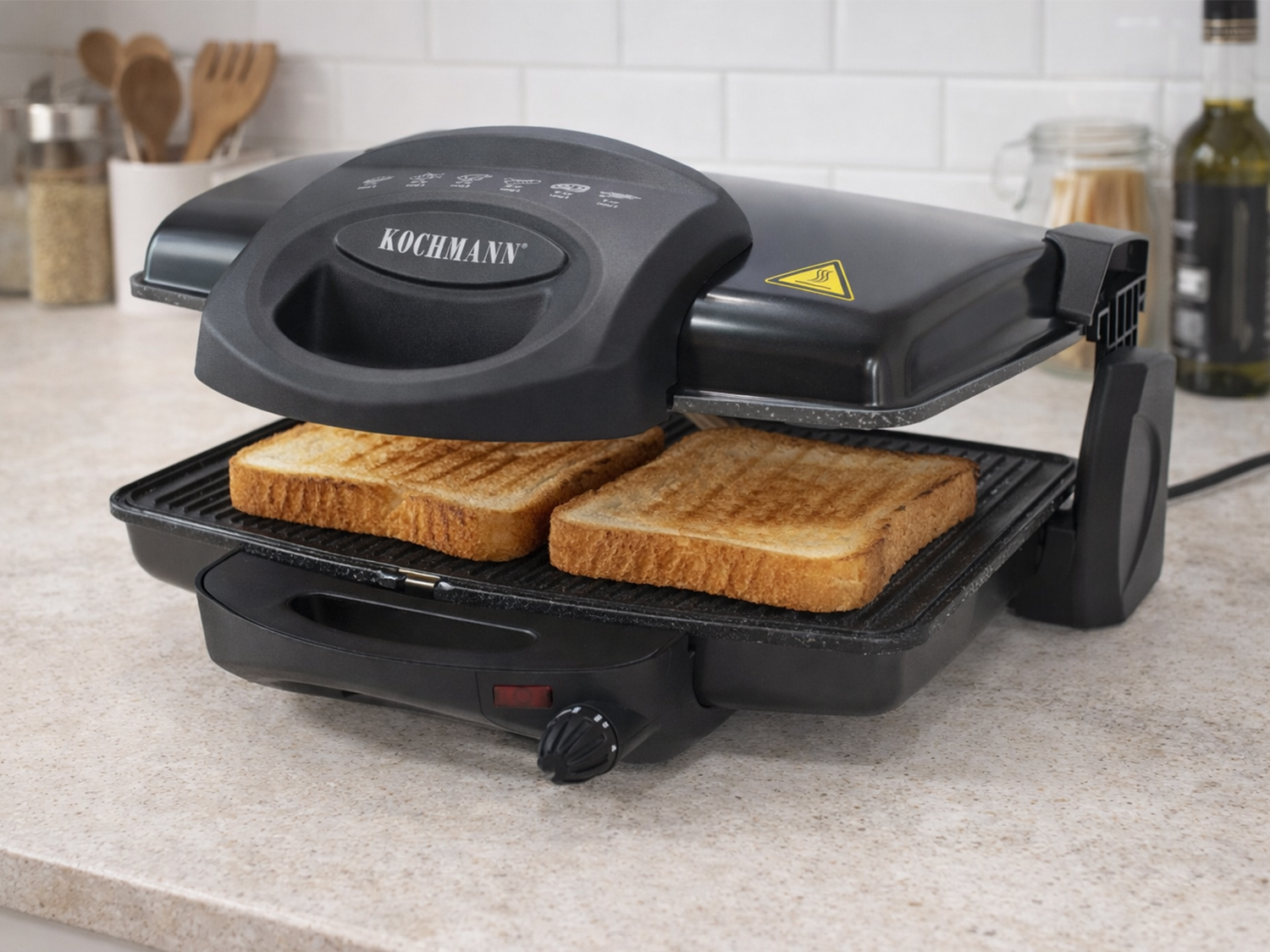Kochmann Elektro-Toaster Kontaktgrill Sandwich-Maker Panini Toaster 
