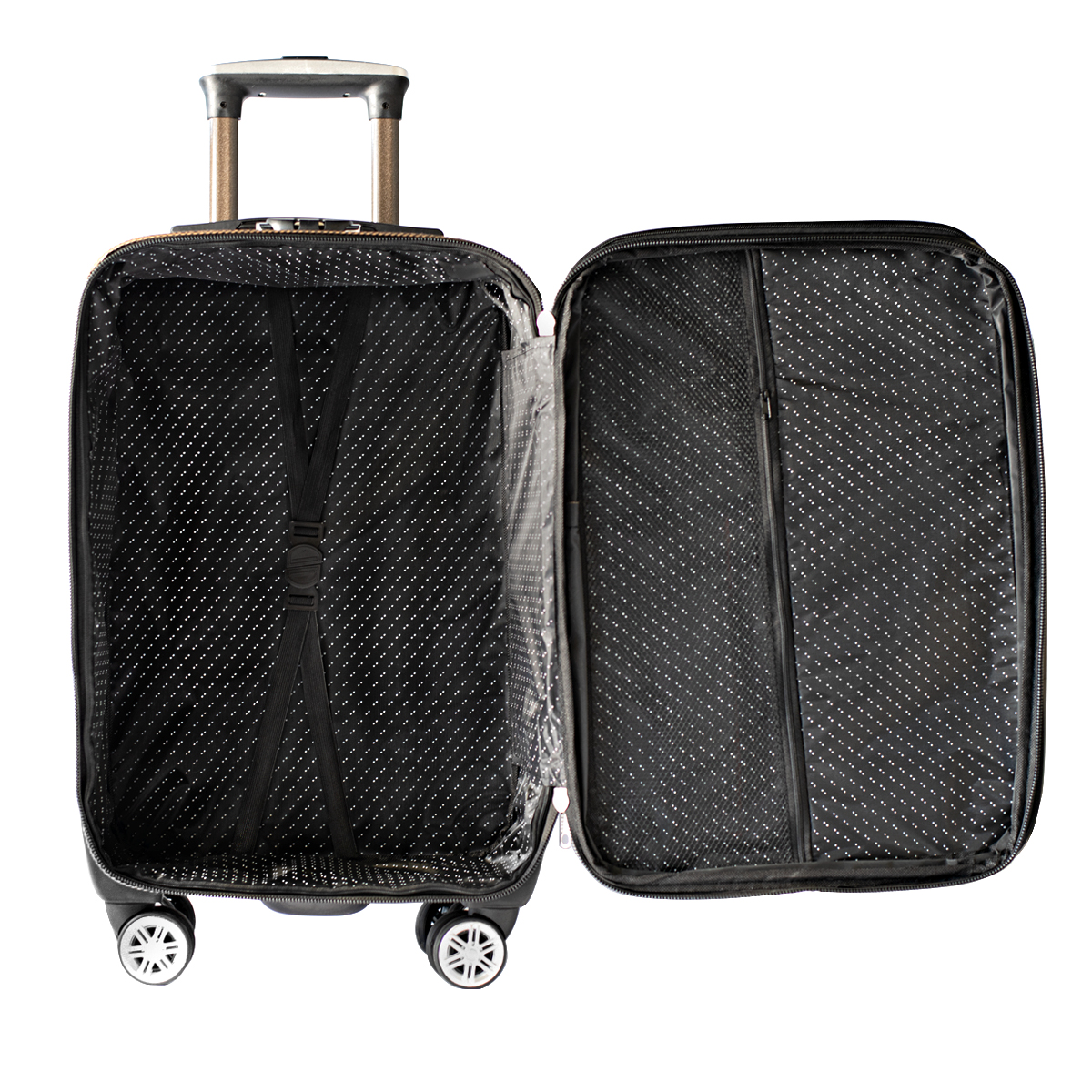 Reisekofferset, 3-teilig, M-L-XL-Set, Stoffkoffer, Travel Bag, mit Zahlenschloss 