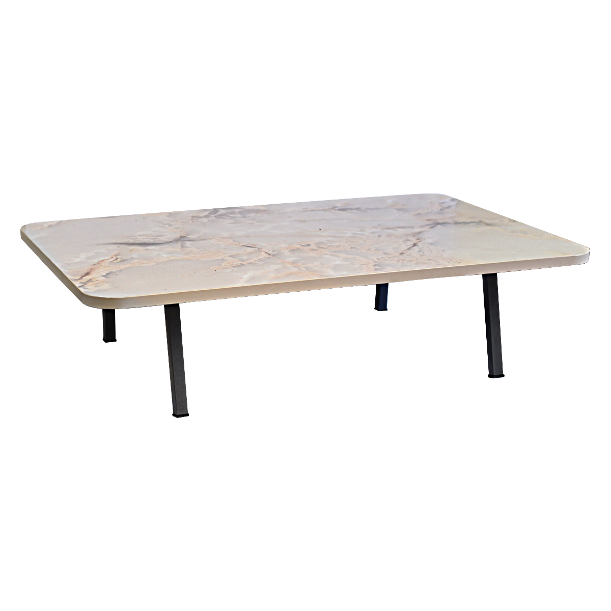 Klapptisch Marmor Optik, Teetisch klappbar, Couchtisch, Sofatisch,  Truhentisch, Wohnzimmertisch, Kaffeetisch 