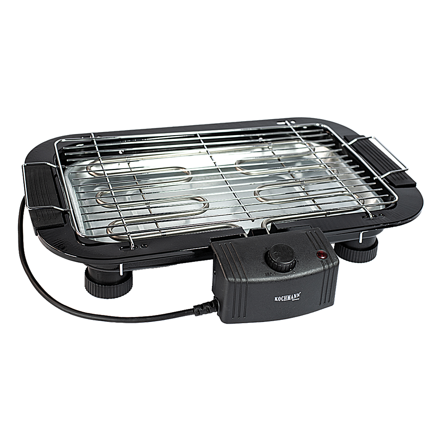 Elektrischer BBQ Tischgrill 2000W, Partygrill, Grillplatte, mit Standfuß, Balkongrill