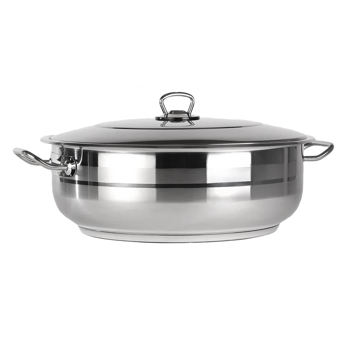 Gastronomie Kochtopf mit Deckel, verschiedene Großen, Fassungsvermögen von 5,7L bis 54L, Edelstahl 