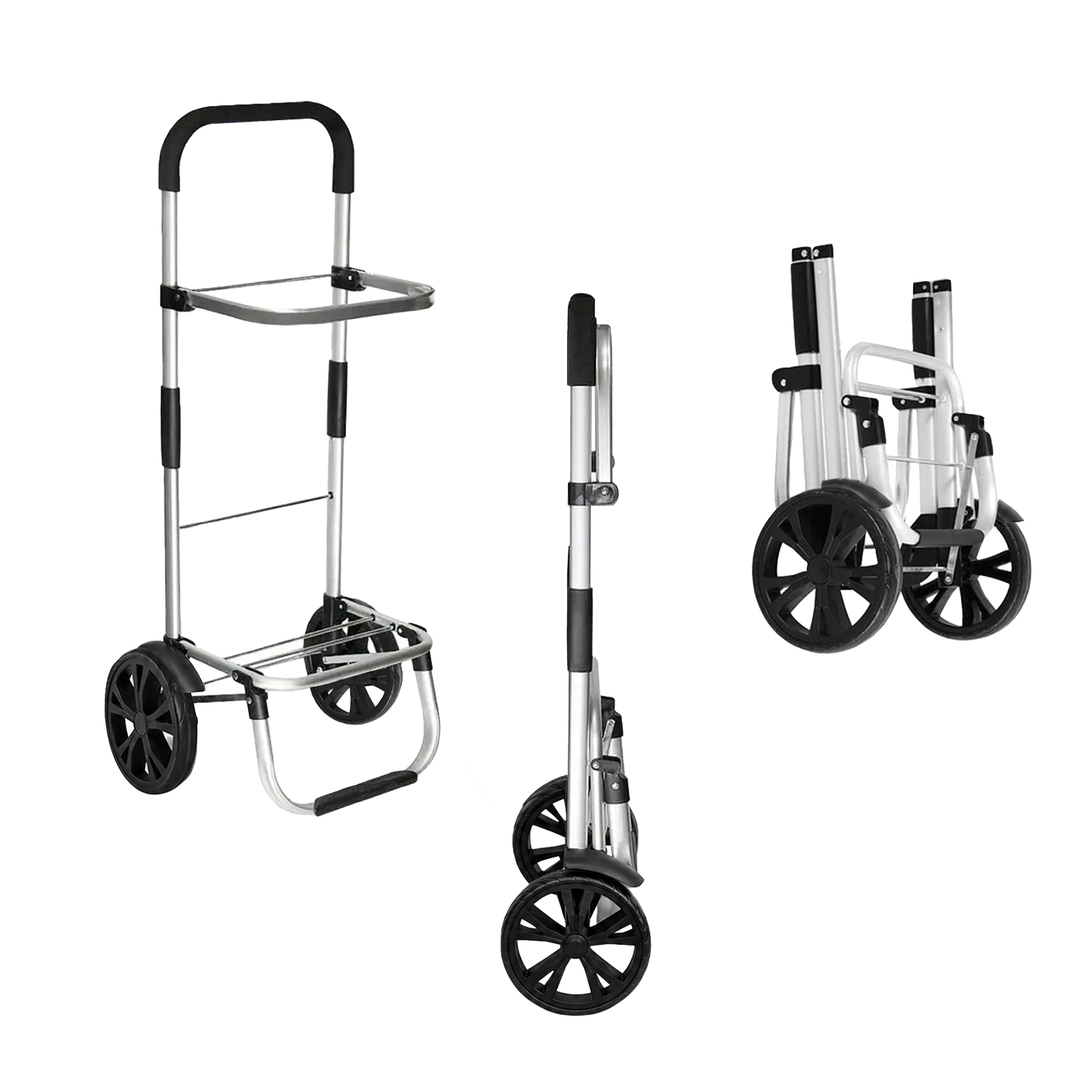 Einkaufstrolley mit Kühltasche, Art.: F13293, Treppensteiger, Einkaufsroller, Klappbar, Alu Sackkare, Einkaufswagen, 52L