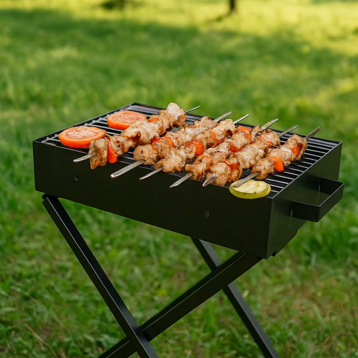 Holzkohlegrill, Grill BBQ, Klappgrill, Camping Standgrill, tragbar, schwarz, verschiedene Großen Holzkohlegrill, Grill BBQ, Klappgrill, Camping Standgrill, tragbar, schwarz, verschiedene Großen