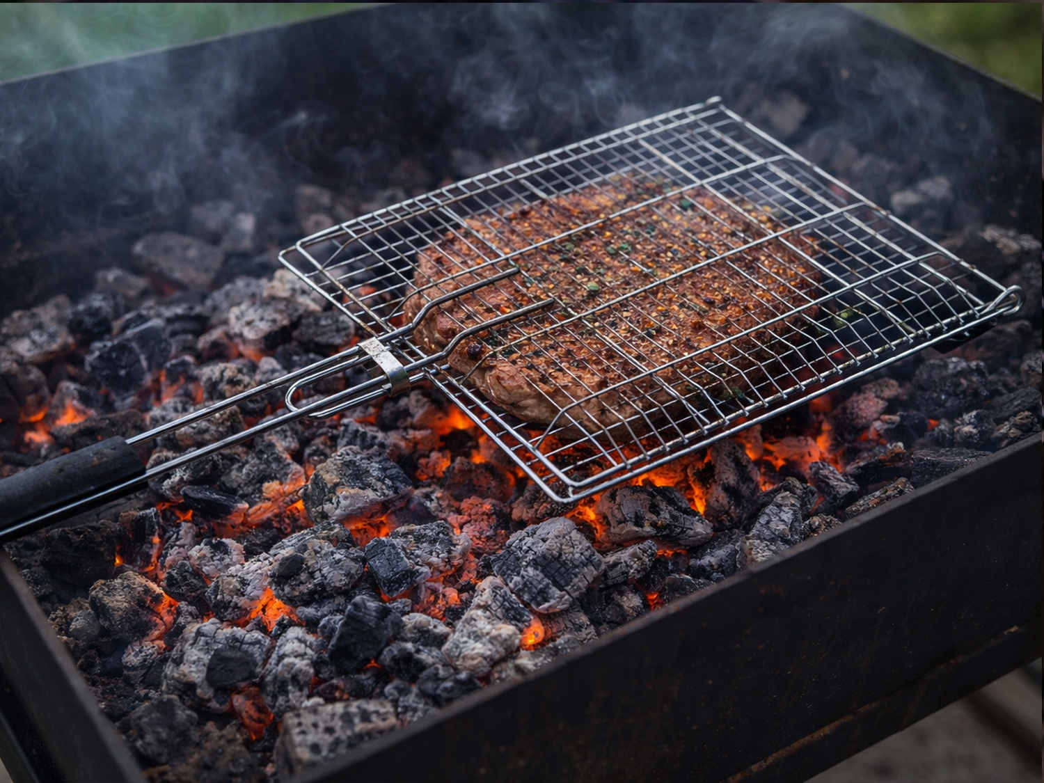 Barbecue Grillkorb Art Nr 40, Gr. 26x26x60