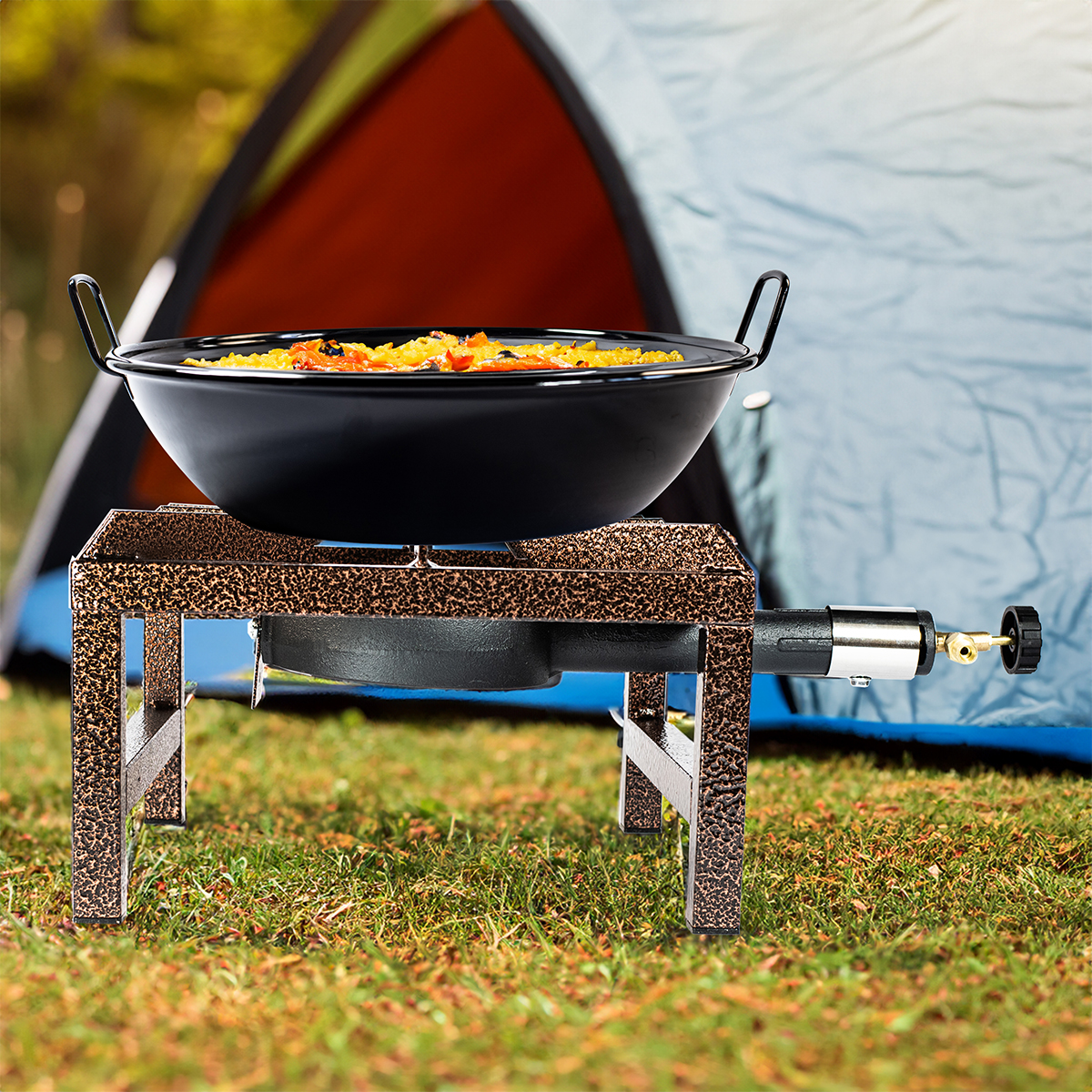 Kochmann® Gaskocher VL400, 4 Fuß Gasbrenner, Hockerkocher, Campingkocher, Kocher Camping Kochmann® Gaskocher VL400, 4 Fuß Gasbrenner, Hockerkocher, Campingkocher, Kocher Camping